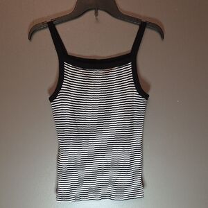 GAP Black and White Striped Camisole